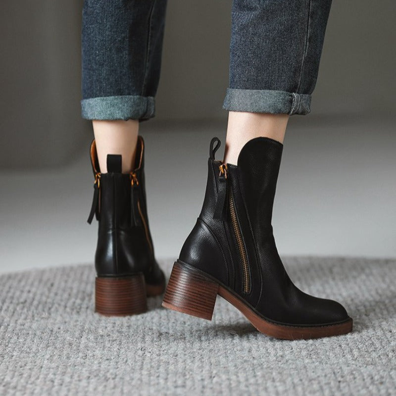 Marina Zip-Ankle Boot