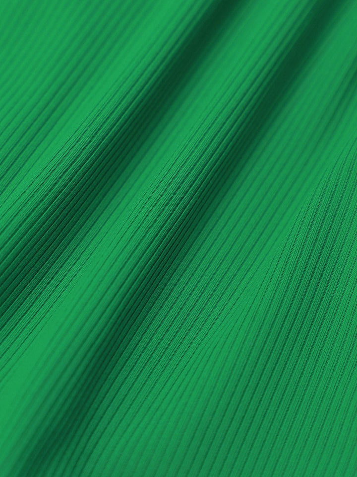 Halter Reversible Bikini Top-Green